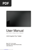 User Manual: A30 Graphic Pen Tablet