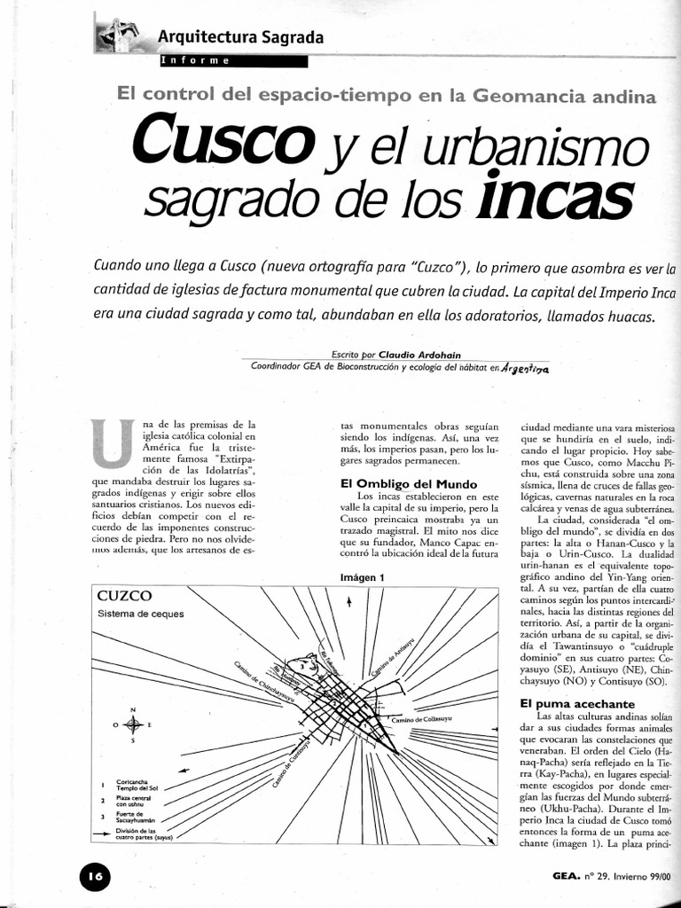 Sistema de Ceques en Cusco | PDF | Imperio Inca | Naturaleza