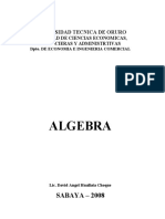 Algebra Preuniversitaria - Sabaya PDF