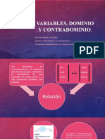 Variables, Dominio y Contradominio