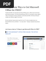 6 Legitimate Ways to Get Microsoft Office for FREE