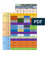 Planejamento semanal estudos