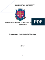 Certificate in Theology Currculum 1-3