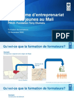 UNDP Youth Entrepreneurship - Onboarding - ToT Presentation - FR - 19112020