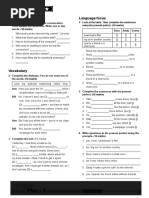 Unit 3 Test: Listening Language Focus