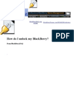 Blackberry Unlock Instructions