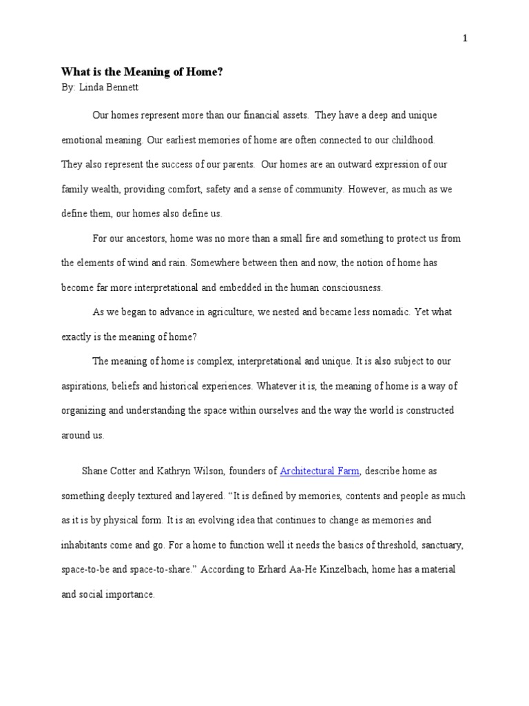 What Is The Meaning of Home PDF Epistemology Metaphysics