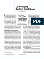Rogers G. Demistifying Power System Oscillations. IEEE Computer Applications in Power. 1996