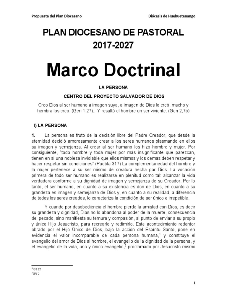 Plan Diocesano de Pastoral 2017-2027 | PDF | eucaristía | Jesús
