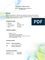 Curriculum Fernando Adames