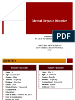 Mental Organic Disorder: Pembimbing: Dr. Sabar Parluhutan Siregar, SP - KJ