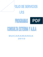 Portafolio de Servicios en Salud Asopormen