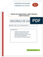 Informe de Mecanica de Suelos I (Limites de Consistencia)