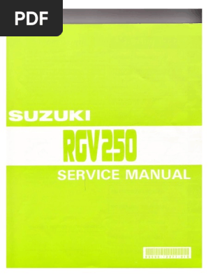SUZUKI RGV250 サービスガイド サービスマニュアル パーツリスト V スズキ（SUZUKI） サービスマニュアル 正規 中古 バイク 2輪電気配線図