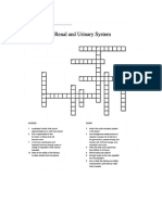 Renal and Urinary System Crossword