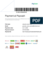 Payment at Paycash: Full Name Email Expiration Date Payment Amount Payment ID