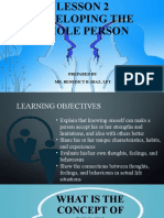 Lesson 2 Developing The Whole Person