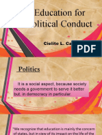 Education For Political Conduct: Cielito L. Calope