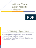 International Trade and Factor-Mobility Theory