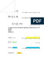 4.-Expresa Como Intervalos Los Siguientes Conjuntos (A, B y C Como en El Ejercicio 3) : Aub Buc Auc Aubuc