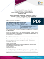 Guía de Actividades y Rúbrica de Evaluación - Tarea - 4 - Resignificar, Refinar, Profundizar y Contextualizar El Conocimiento de La Unidad 3 PDF