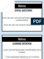 Metres and Mixed Measurements