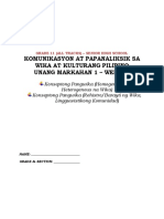 Week 2 - Komunikasyon at Pananaliksik PDF