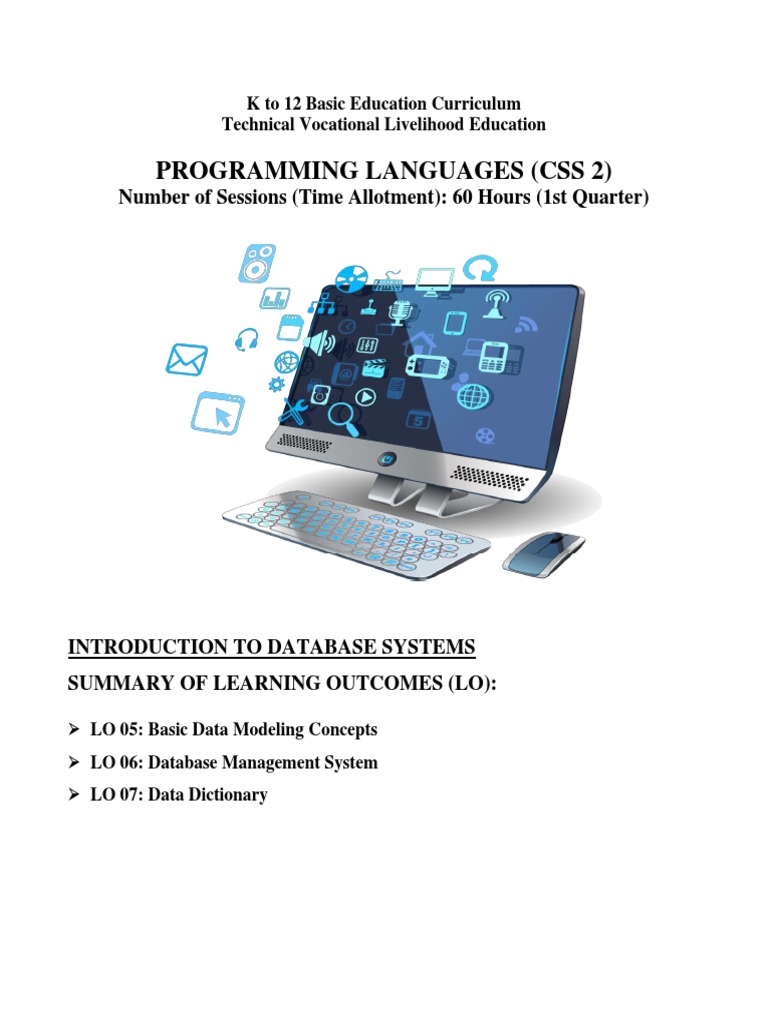 SHS CSS 2 Programming - Week 02 | PDF | Databases | Relational Database