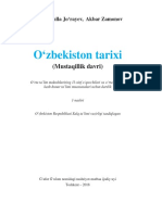 O'Zbekiston Tarixi 11-Sinf 2018