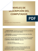 Niveles de Descripcion Del Computador T1