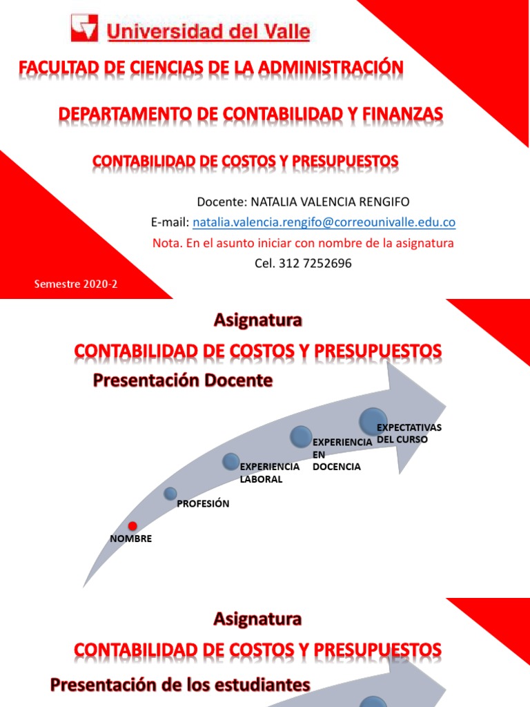Curso de Contabilidad de Costos y Presupuestos | PDF | Contabilidad ...