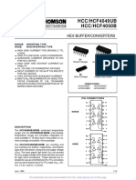 HCC/HCF4049UB HCC/HCF4050B: Hex Buffer/Converters