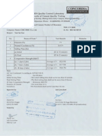 Premier Portland Cement Test Results