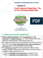 Trends in Global and Regional Disparities: The Economy and Its Increasing Disparities