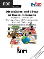 disciplines and iseas on scoial sciences 1st quarter module 10