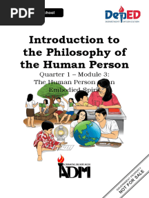 Introduction To The Philosophy of The Human Person q1 Module 3