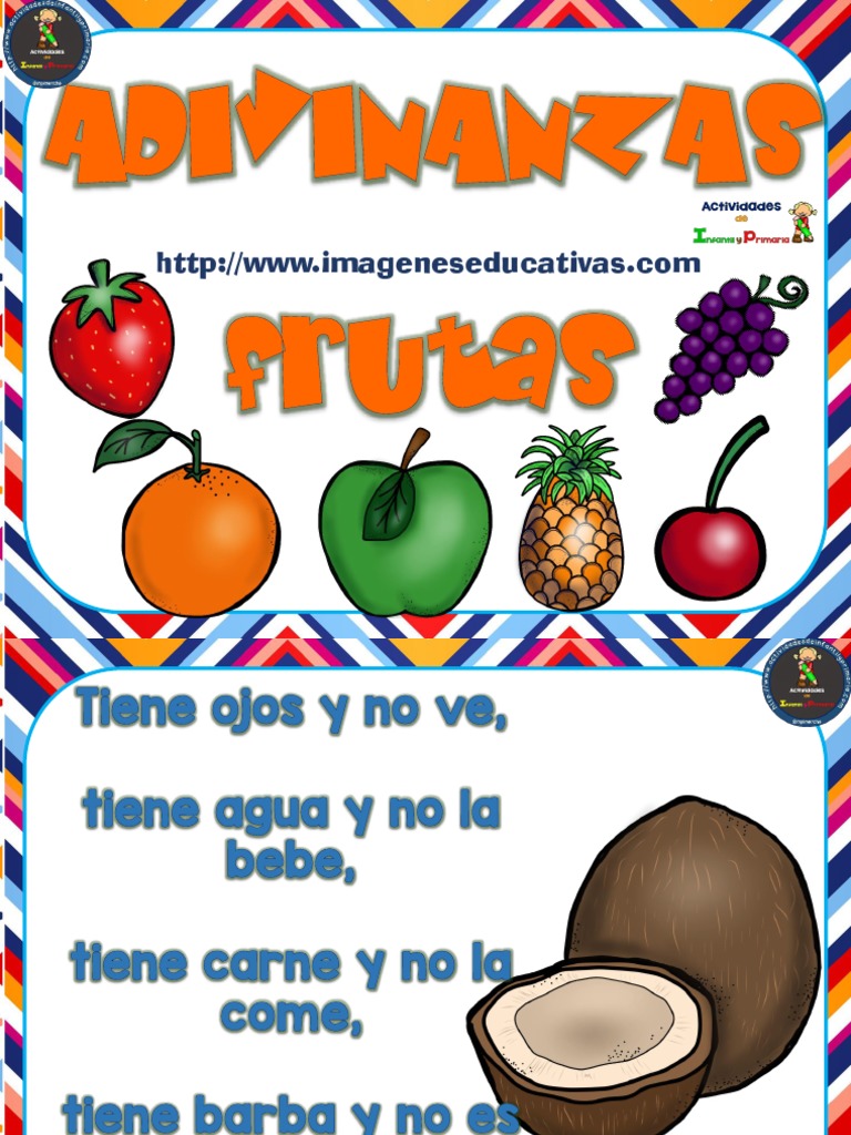Adivinanzas de Frutas para Niños | PDF | Ciencias sociales