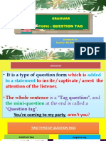 Question Tag: Grammar Topic