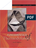 Fundamentals of Thermodynamics 6th Edition by Richard E Sonntag PDF