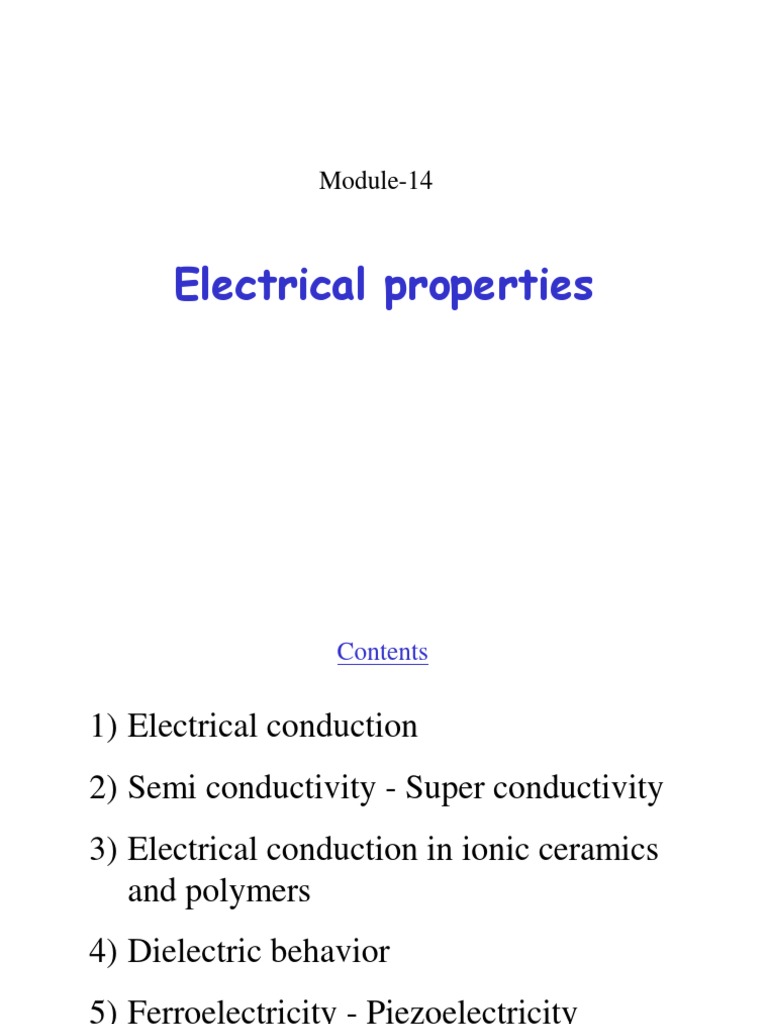 MTS 14 M PDF | PDF | Dielectric | Electrical Resistivity And Conductivity