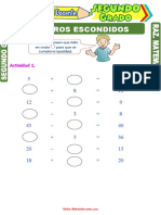 Números Escondidos para Segundo Grado de Primaria