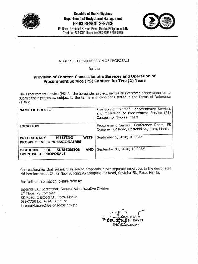Food Canteen Proposal PDF