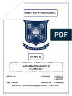 Rondebosch Boys' High School: Senior Certificate