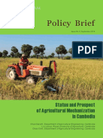 Status and Prospect of Agricultural Mechanization in Cambodia