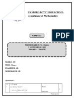 Department of Mathematics: Wynberg Boys' High School