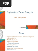 Exploratory Factor Analysis: Prof. Andy Field