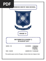 Rondebosch Boys' High School: Senior Certificate