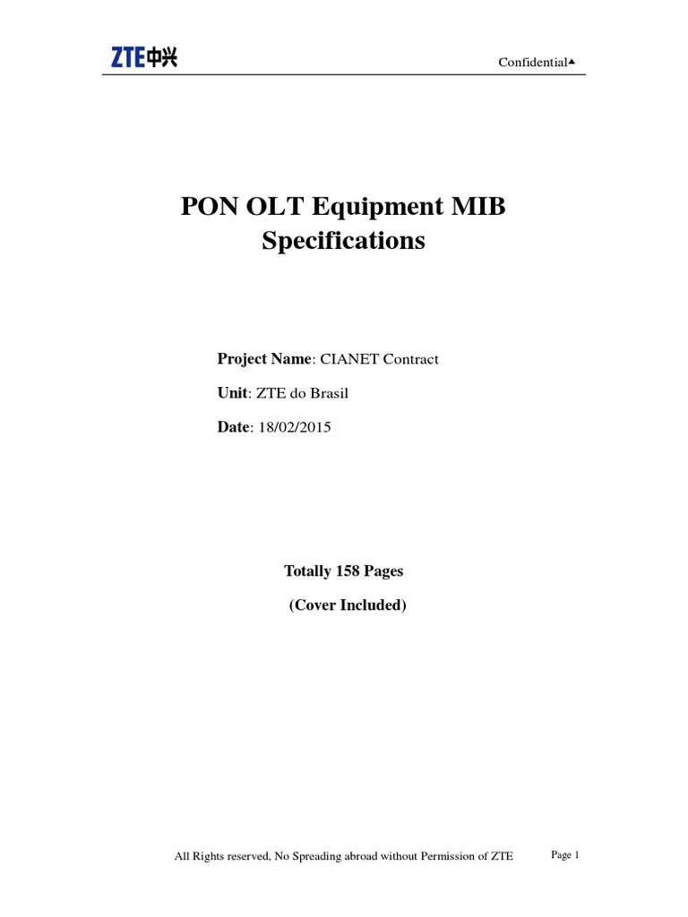 ZXA10 C3xx MIB Specifications | PDF | Internet Standards