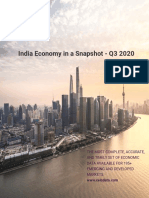 India Economy in A Snapshot - Q3 2020