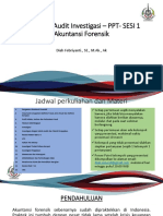 AKD015 - Audit Investigasi - PPT-SESI 1 Akuntansi Forensik: Diah Febriyanti., SE., M.Ak., Ak